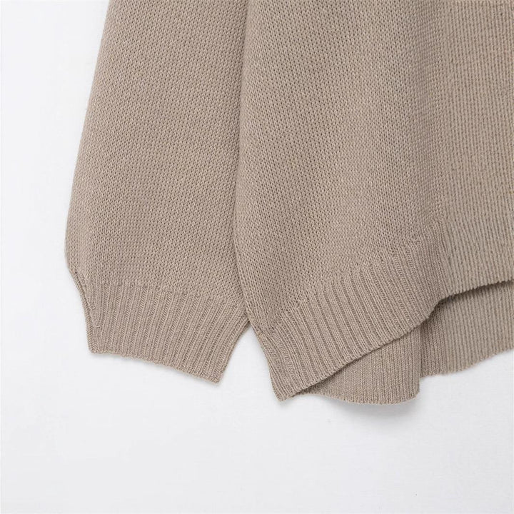 Damen gemütlicher Strickpullover Drune