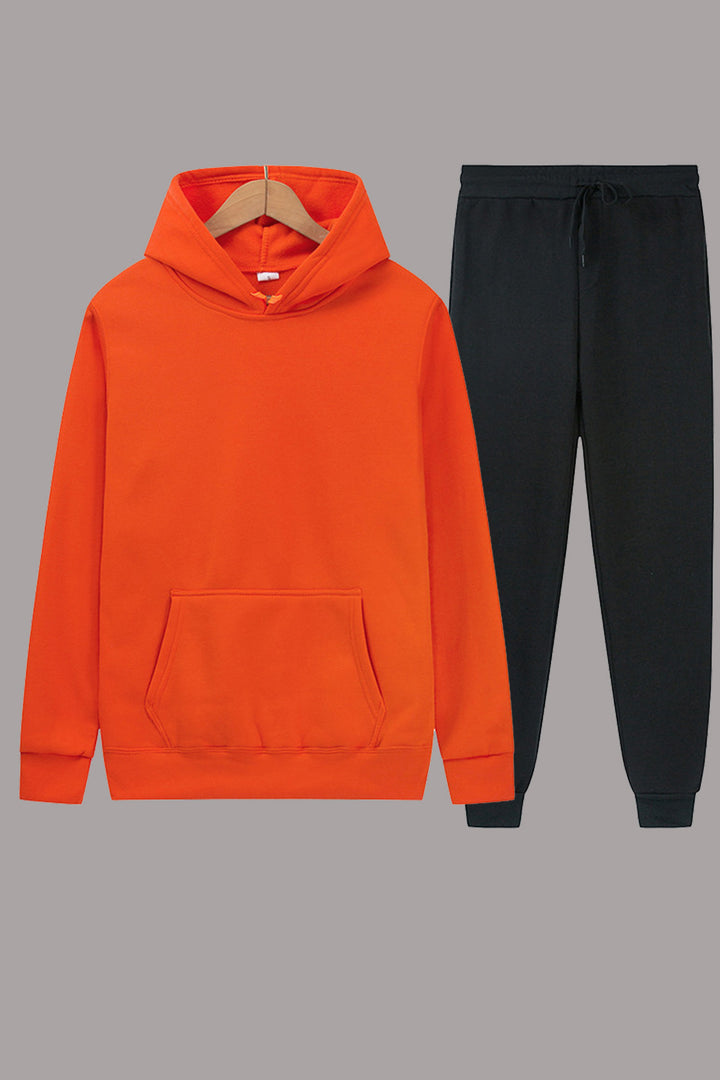Damen sportliches Hoodie- und Jogginghosen-Set mit elastischem Bund und praktischen Taschen Drune
