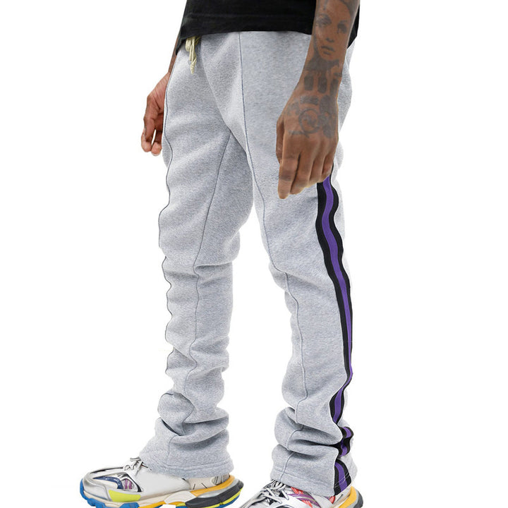 Herren modische Sweatpants mit verstellbarem Bund und kontrastierenden Seitenelementen Drune