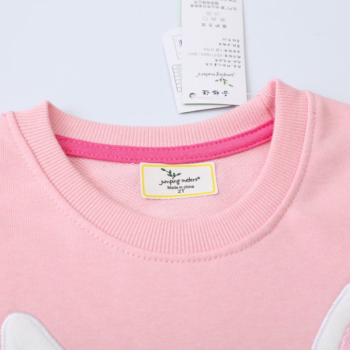 Mädchen Sweatshirt mit niedlichem Hasenmotiv Drune