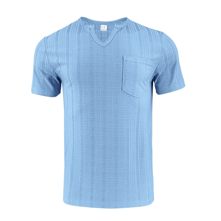 Herren Kurzarmshirt mit Struktur und Brusttasche Drune