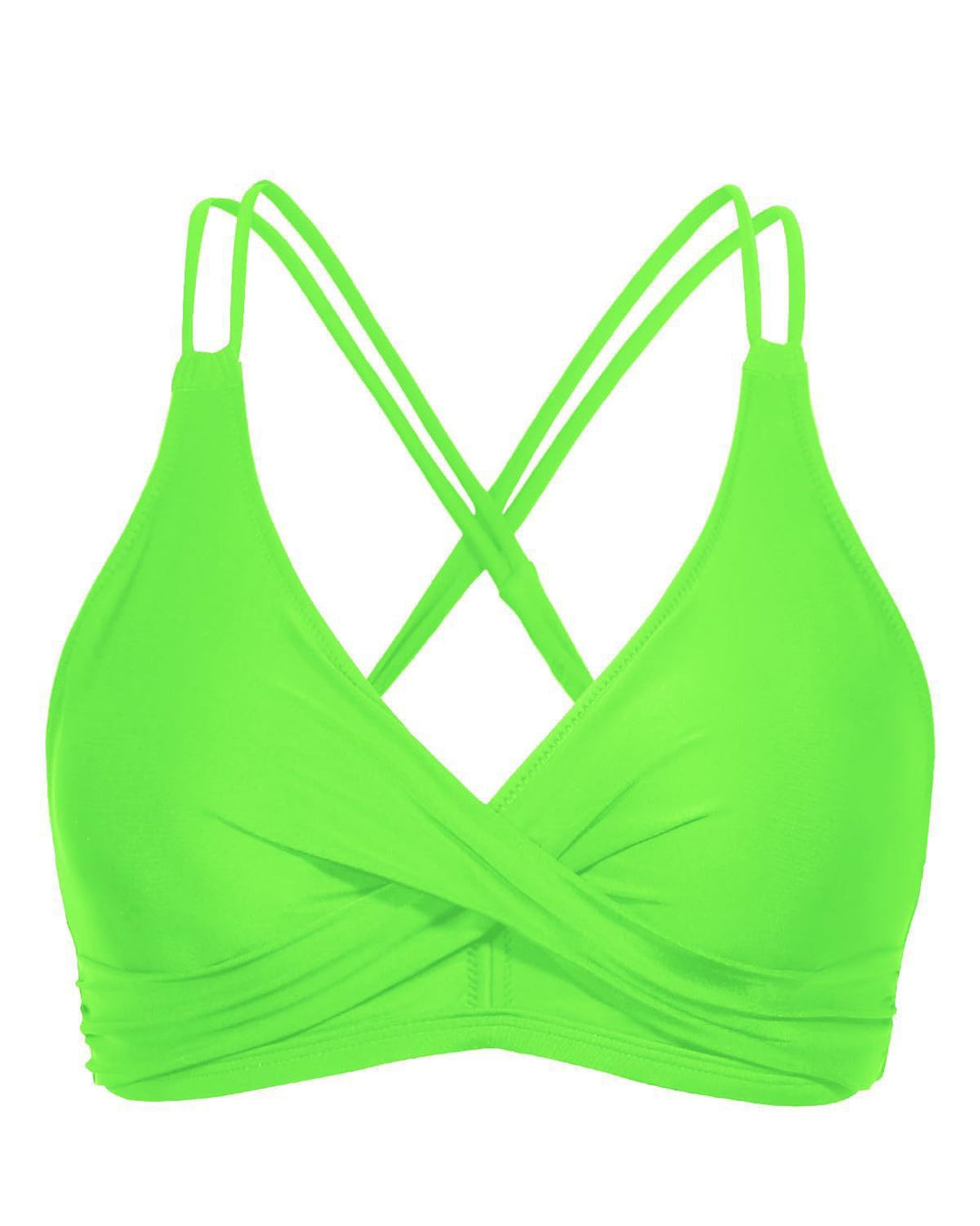 Damen Sportliches Bikinioberteil mit raffiniertem Wickeldesign Drune