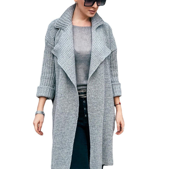 Damen oversized Strickmantel Drune