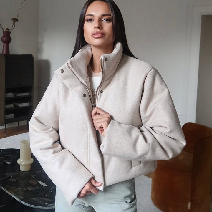 Damen kuschelige und warme Steppjacke Drune