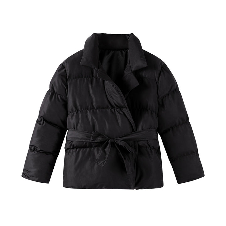 Damen Moderne Steppjacke mit Taillengürtel Drune