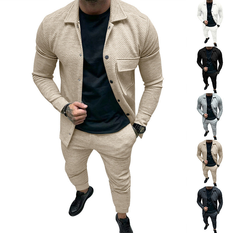 Herren Freizeitanzug mit strukturiertem Design und stilvollen Details Drune