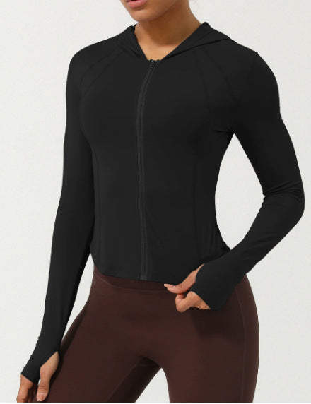 Damen Sportjacke mit praktischen Daumenlöchern und athletischem Schnitt Drune
