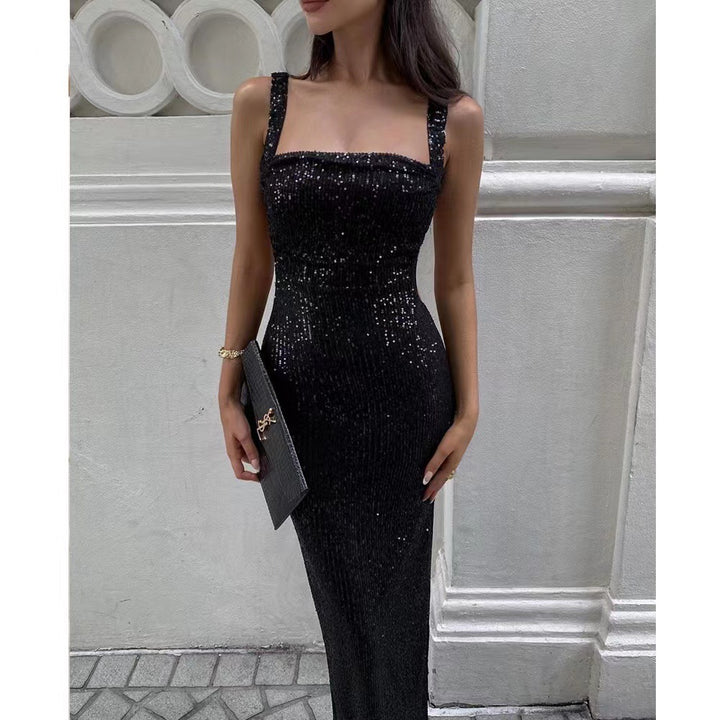 Damen Glamouröses Paillettenkleid mit schmalem Schnitt und verführerischem Design Drune