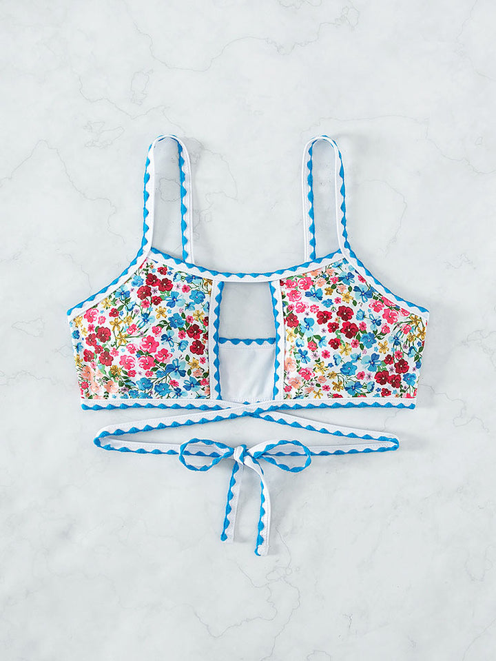 Damen Crop-Top Bikinioberteil Drune