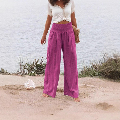 Damen Elegante und luftige Palazzohose Drune