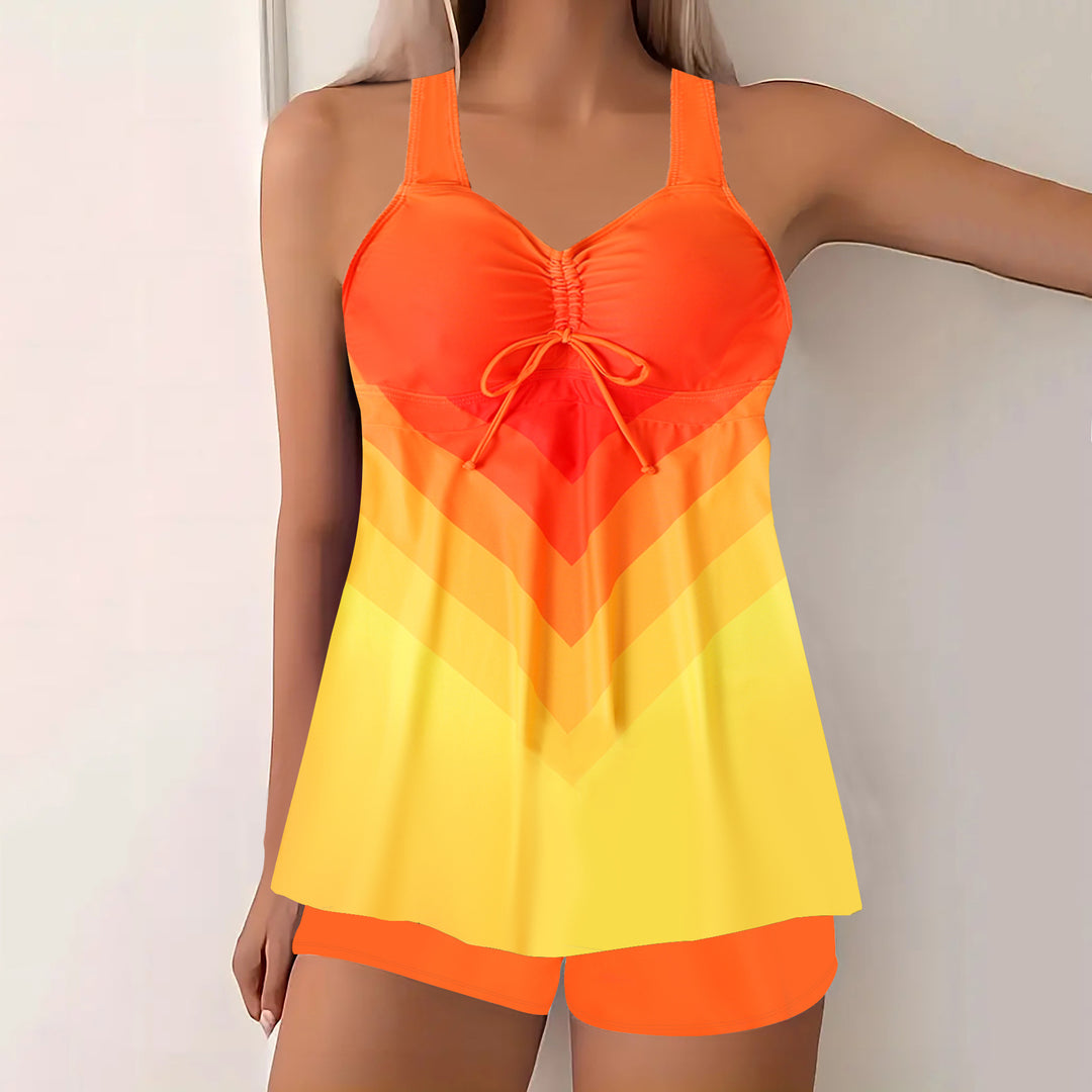 Drune Tankinis mit geometrischem Print