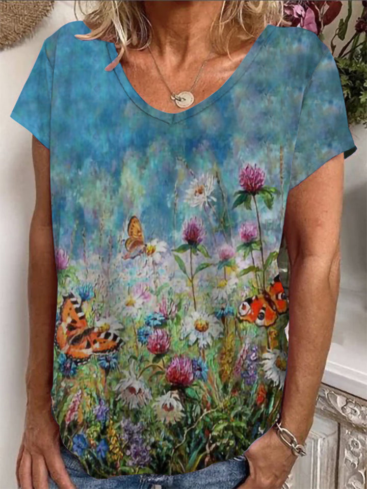 Damen Lockere Bluse mit buntem Paisleymuster Drune
