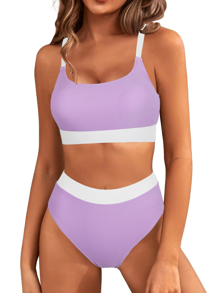 Damen Hochtaillierter Bikini mit sportlichem Schnitt Drune
