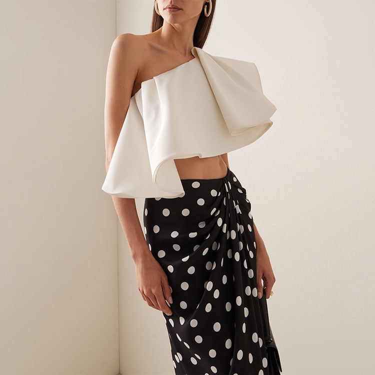 Damen Badeanzug Set mit modischem Wickelrock und eleganter Rüschen-Top Drune