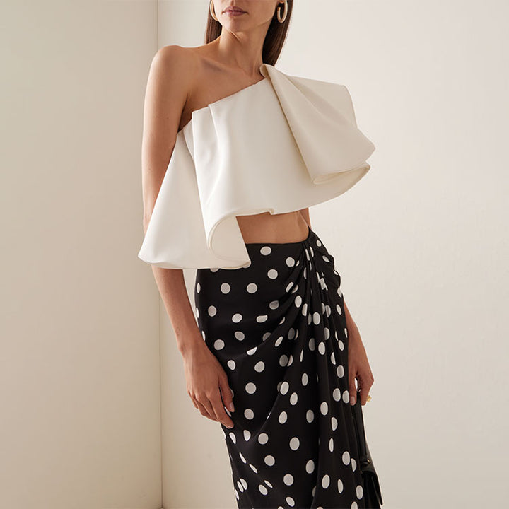 Damen Badeanzug Set mit modischem Wickelrock und eleganter Rüschen-Top Drune