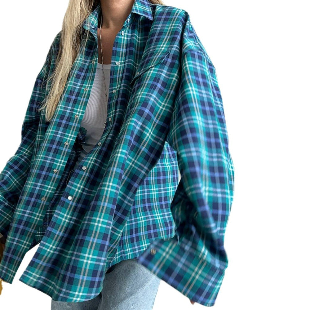 Damen Flanellhemd Drune
