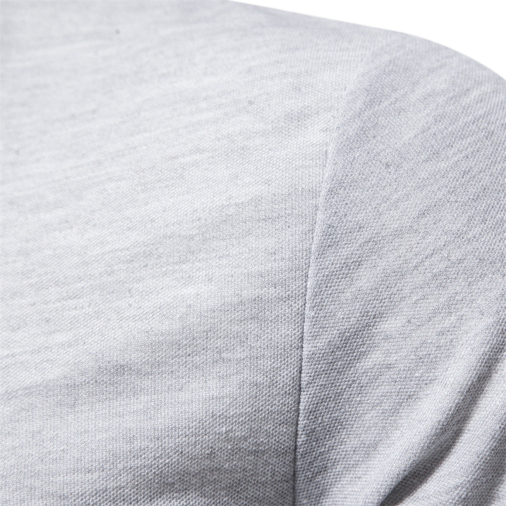 Herren Langarm Poloshirt mit modernem Kontrastkragen und hochwertigem Baumwollmix Drune