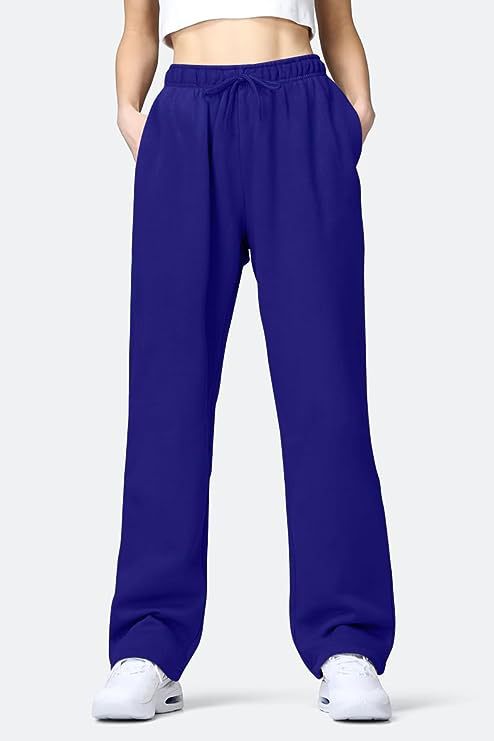 Damen bequeme Sporthose mit elastischem Bund und praktischen Taschen Drune