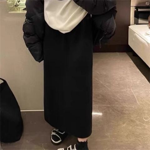 Damen Midi-Rock aus feinstem Strick mit eleganter Silhouette Drune