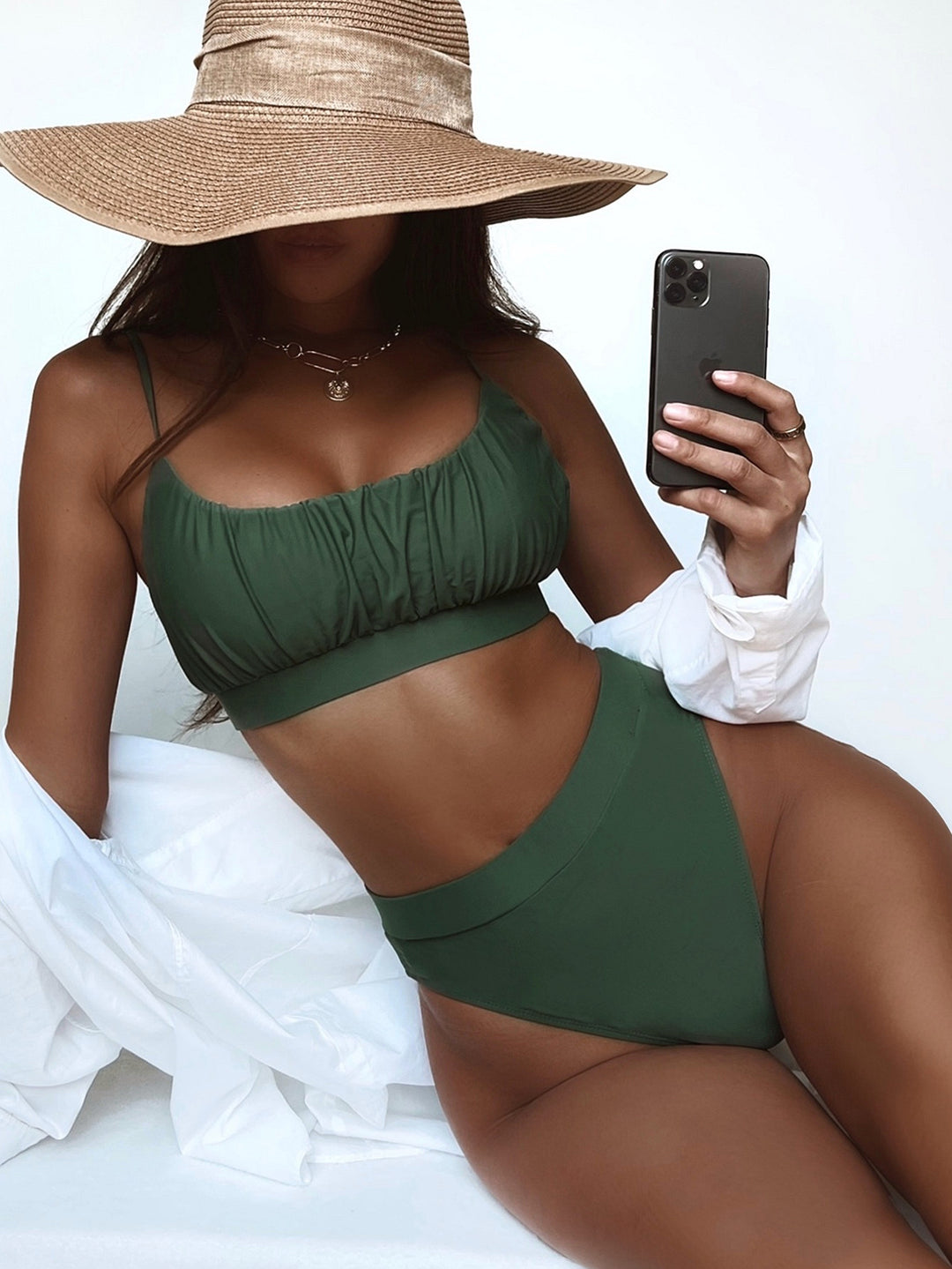 Damen Hochgeschnittener Bikini Drune