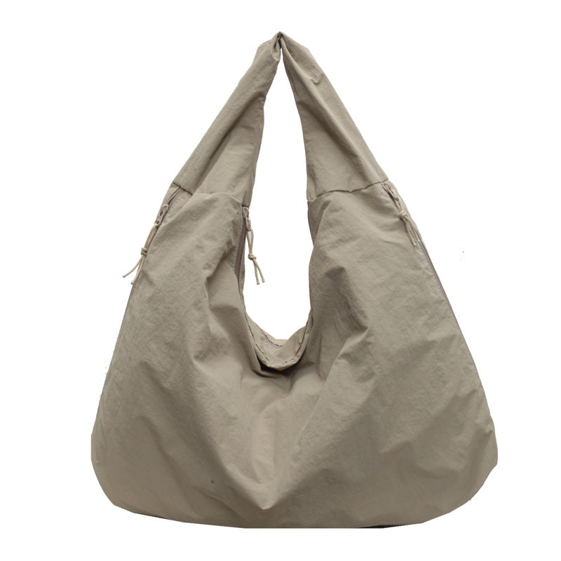 Damen Modern Stoff Hobo Tasche Drune