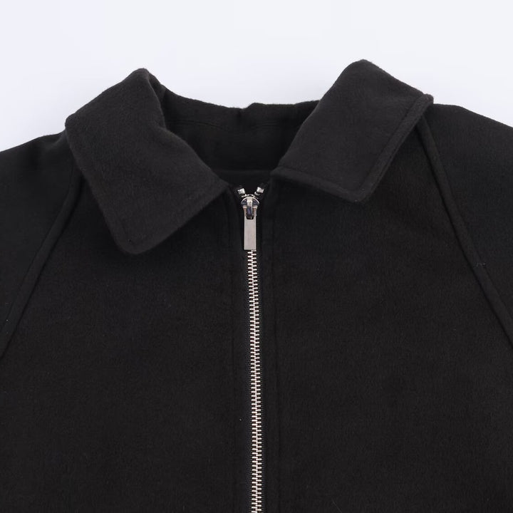 Damen modische oversized Jacke mit lässigem Schnitt und praktischem Reißverschluss Drune