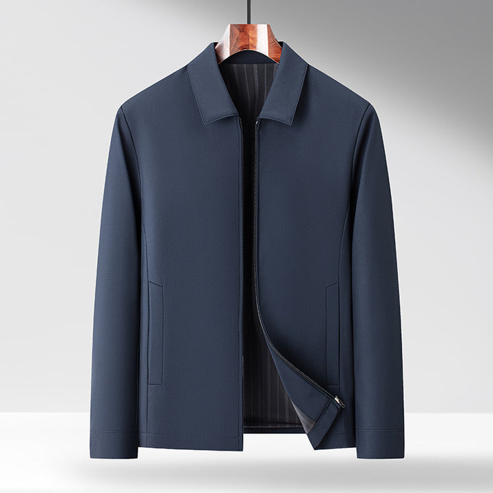 Herren Übergangsjacke mit modernem Kragen und atmungsaktiver Materialstruktur Drune