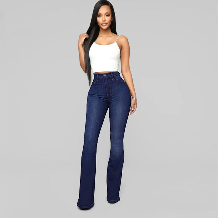 Drune | Damen High Waist Demon Jeans mit geradem Bein