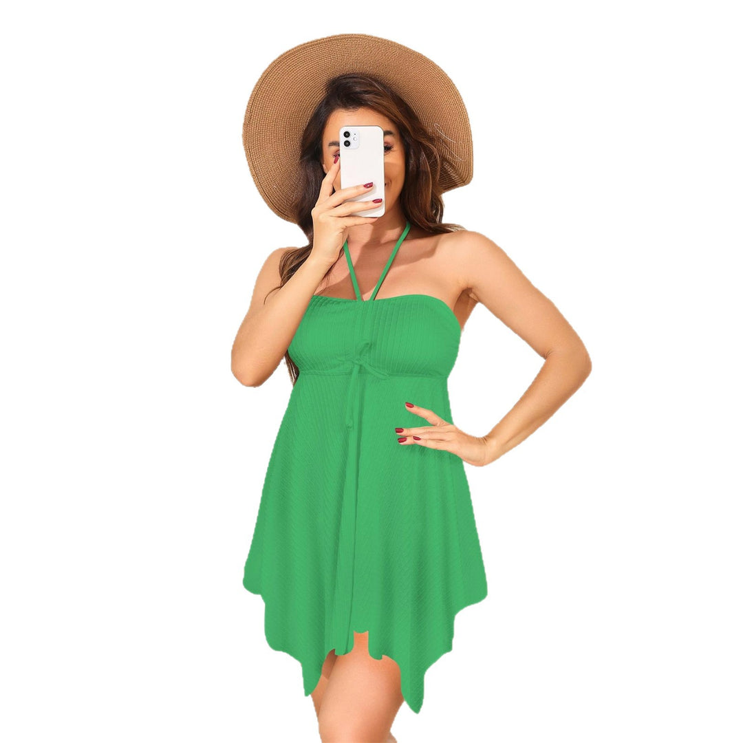 Damen Strandkleid mit asymmetrischem Schnitt Drune