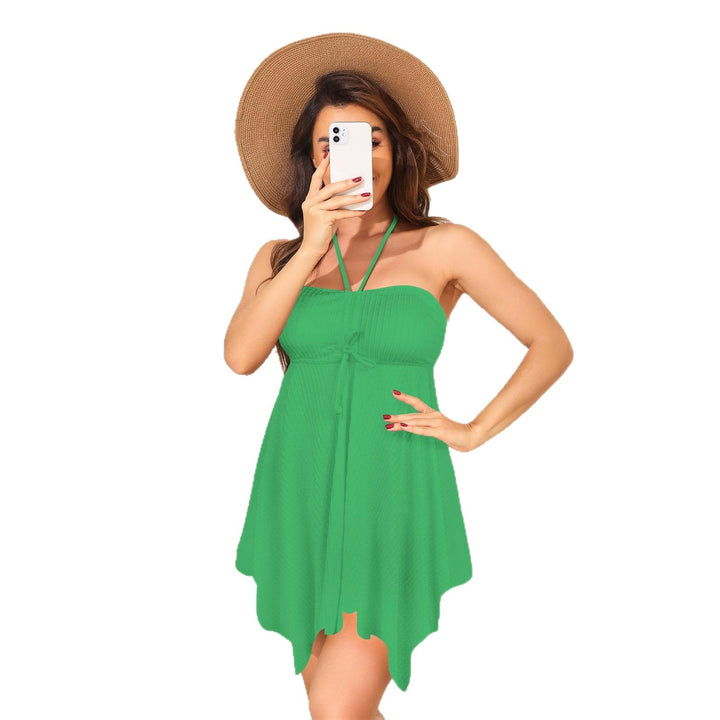 Damen Strandkleid mit asymmetrischem Schnitt Drune