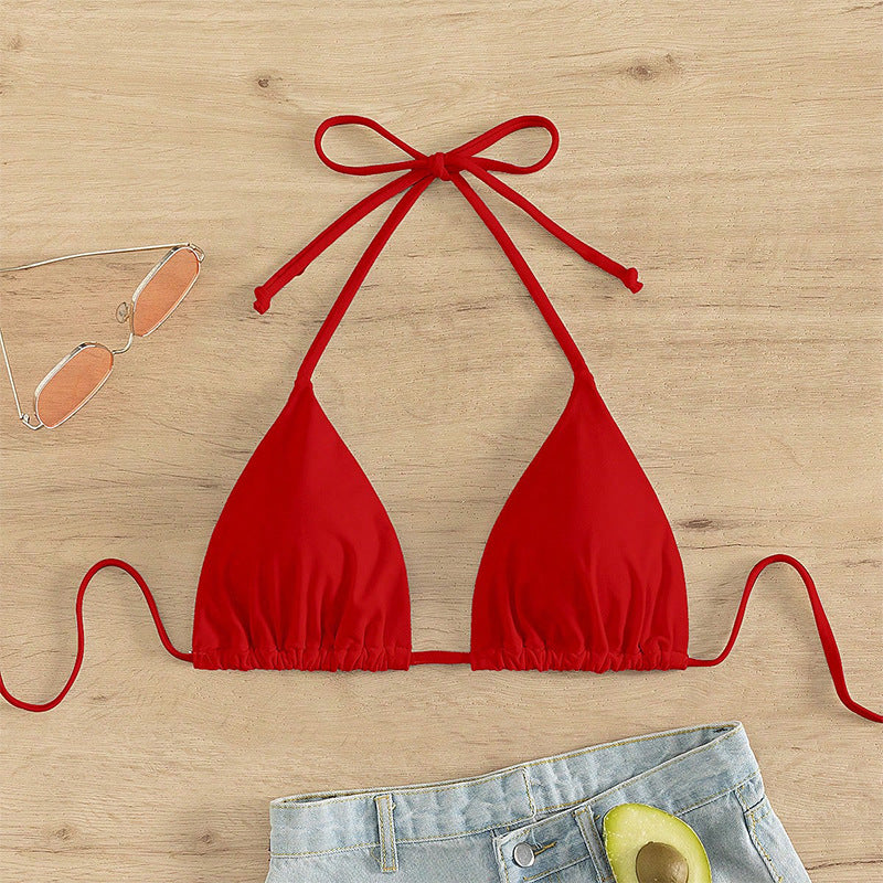 Damen Triangel-Bikini mit verstellbaren Trägern und raffiniertem Schnitt Drune