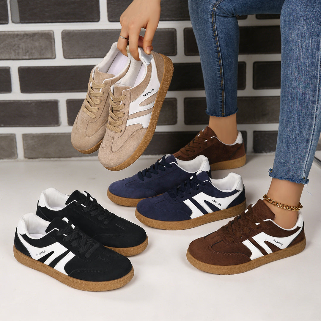 Herren nan retro Veloursleder Sneaker mit gepolstertem Fersenkragen und profilierter Gummilaufsohle Drune
