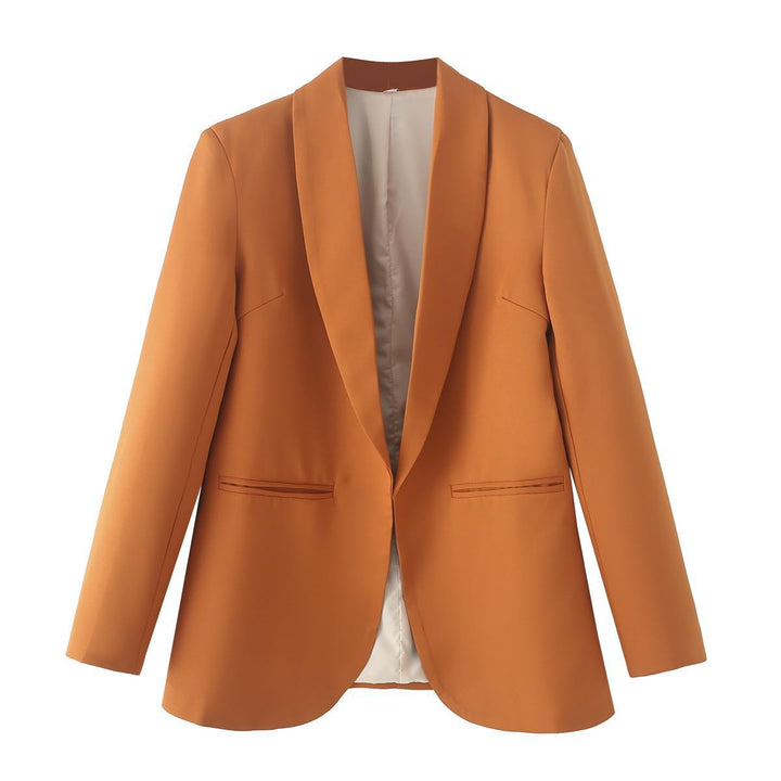 Damen Eleganter Blazer mit sanften Schultern und luxuriösem Innenfutter Drune