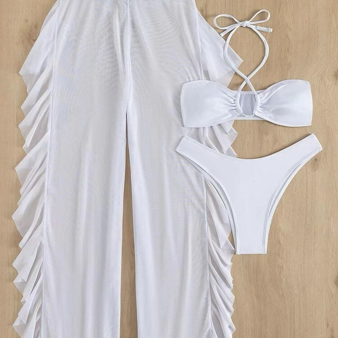 Damen Bikini-Set mit luftiger Rüschenhose Drune