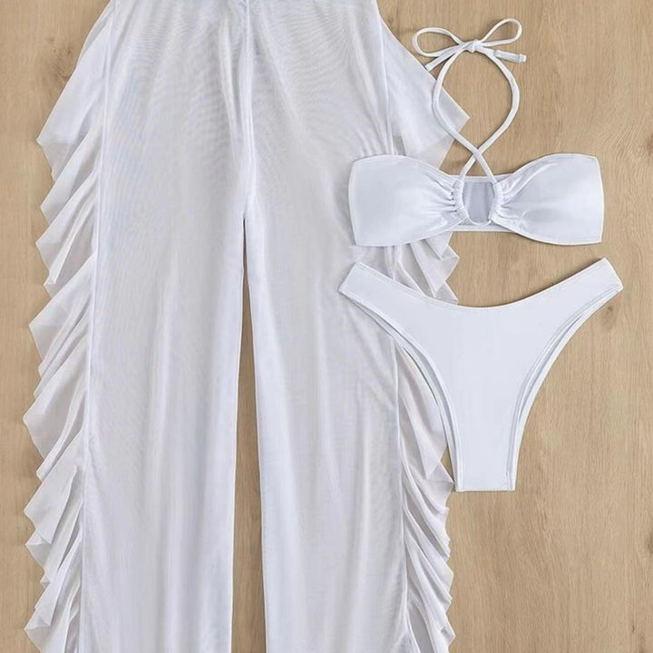 Damen Bikini-Set mit luftiger Rüschenhose Drune