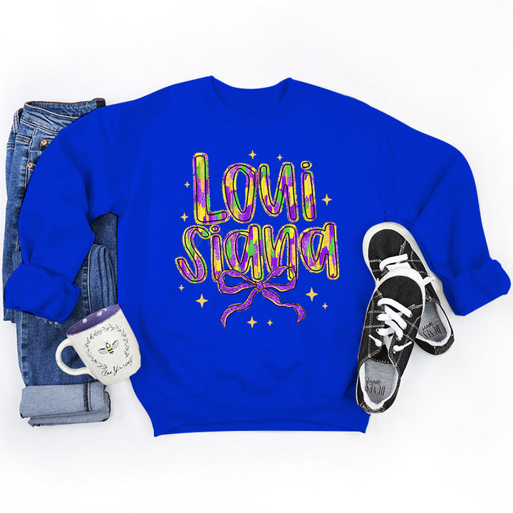 Damen Sweatshirt mit kreativem Schriftzug und weichem Innenfutter Drune