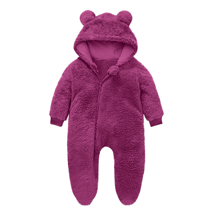Kleinkind Fleece Overall mit Bärenohren Drune