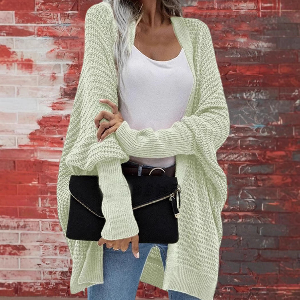 Damen Grobstrick Cardigan im lässigen Design mit weitem Schnitt und feiner Struktur Drune