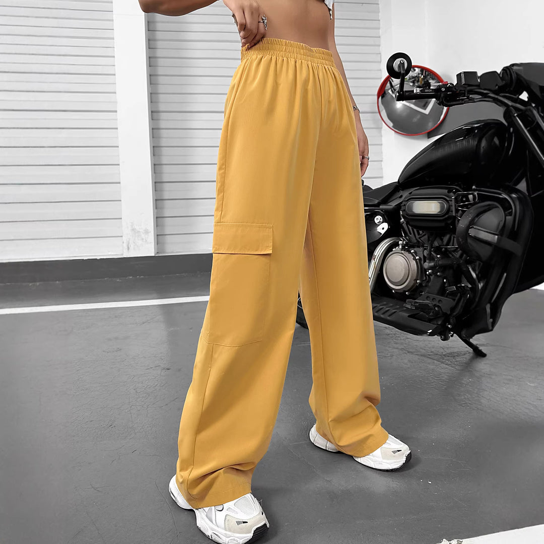 Damen Cargo-Hose mit elastischem Bund und seitlichen Taschen Drune