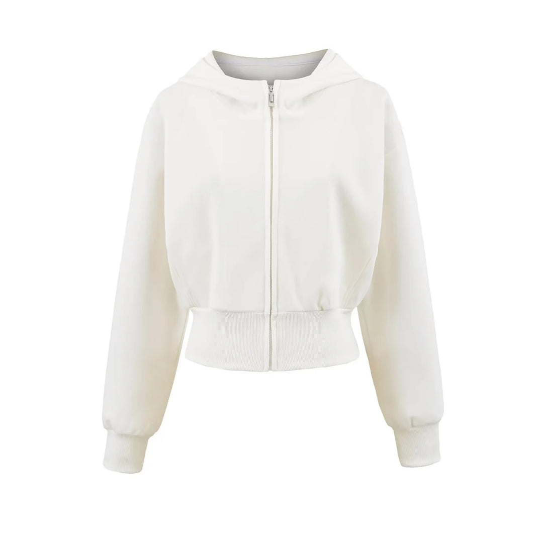 Damen Sportliche Kapuzenjacke mit lässigem Schnitt und praktischen Reißverschlusstaschen Drune