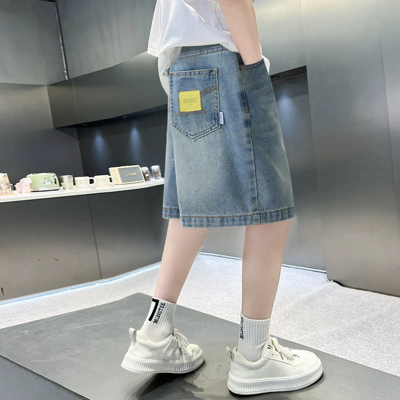 Jungen Denim-Shorts mit einzigartigem Design Drune