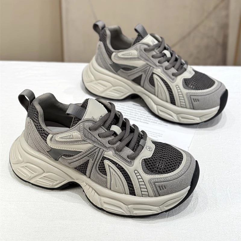Damen Sportliche Sneakers mit atmungsaktivem Mesh und dämpfender Sohle Drune