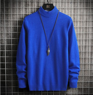 Herren warme Rollkragenpullover aus feinem Strickmaterial Drune