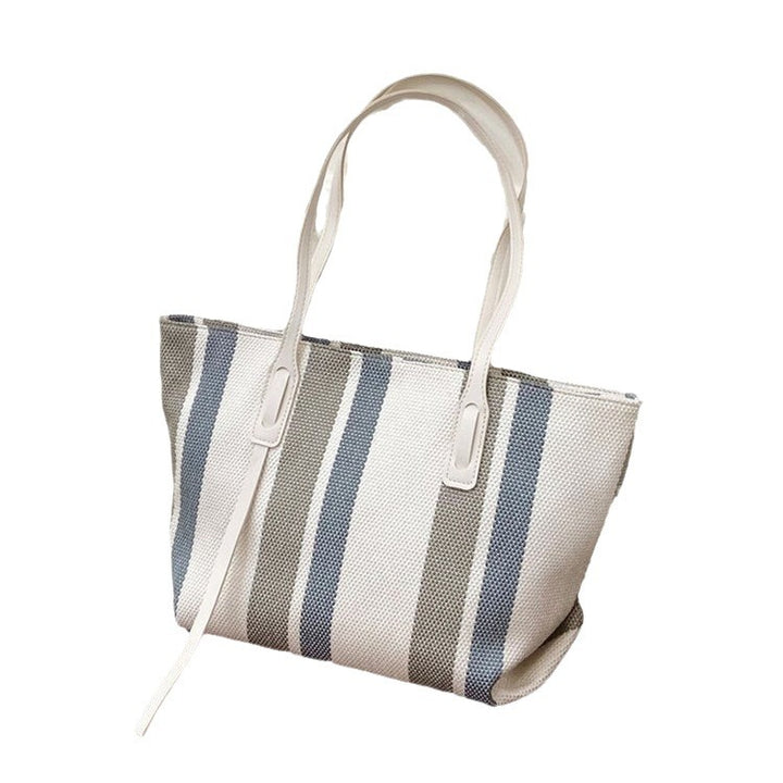Damen Shopper-Tasche mit modernen Streifen und vielseitigem Innenraum Drune