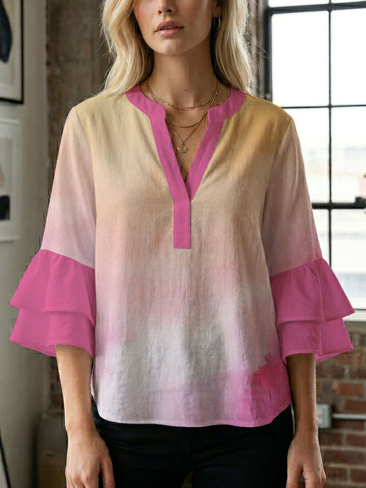 Damen Bluse mit wunderschönen floralem Design Drune