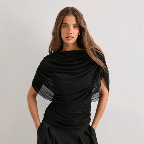 Damen stilvolles Drapiertop Drune