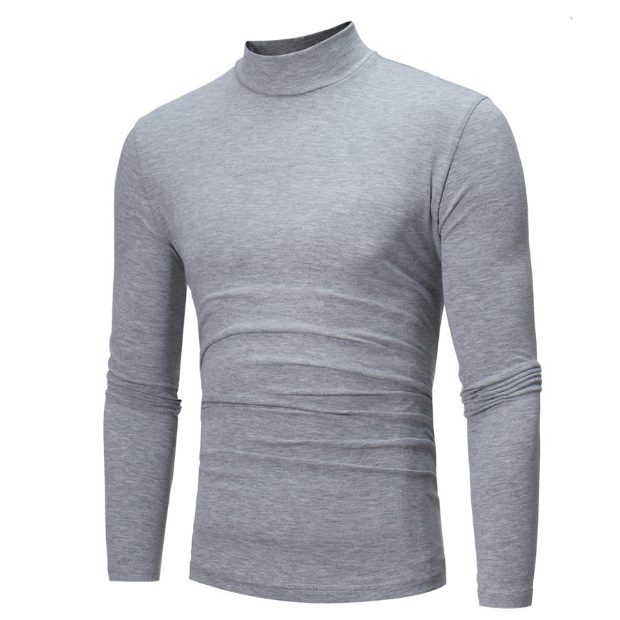 Herren elegantes Rollkragen-T-Shirt aus weichem Jersey Drune