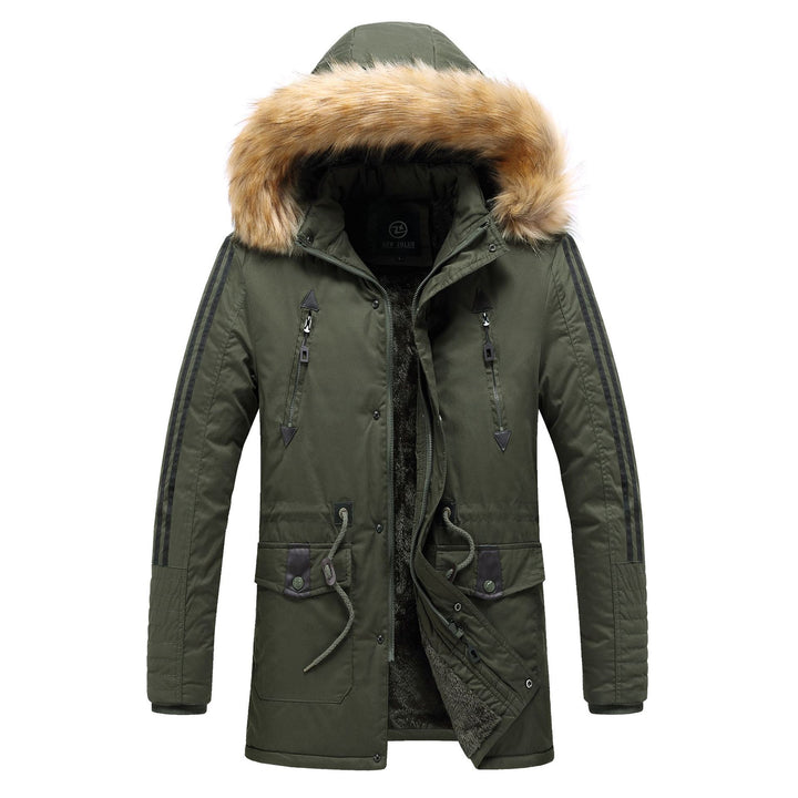 Herren Winterparka mit abnehmbarem Kunstfellkragen Drune