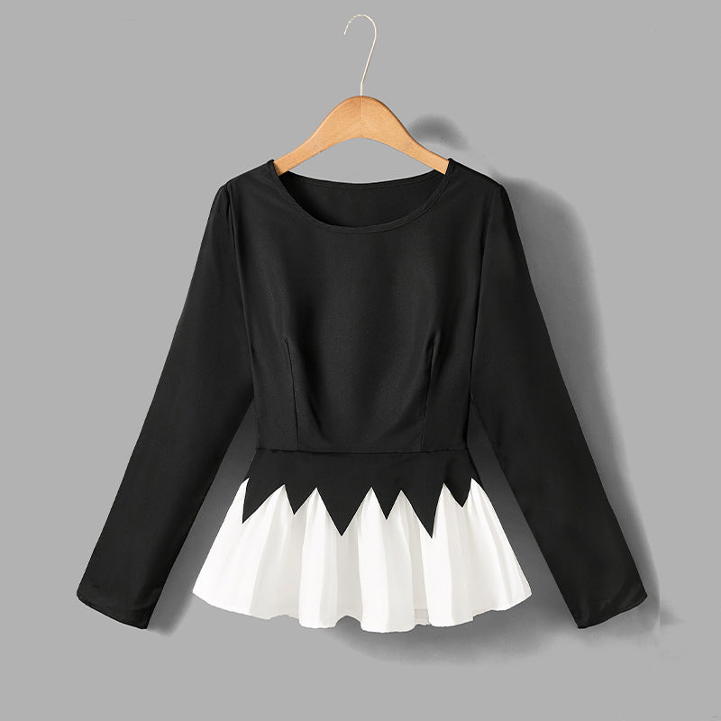 Damen Oberteil mit Rüschendesign und elegantem Schnitt Drune