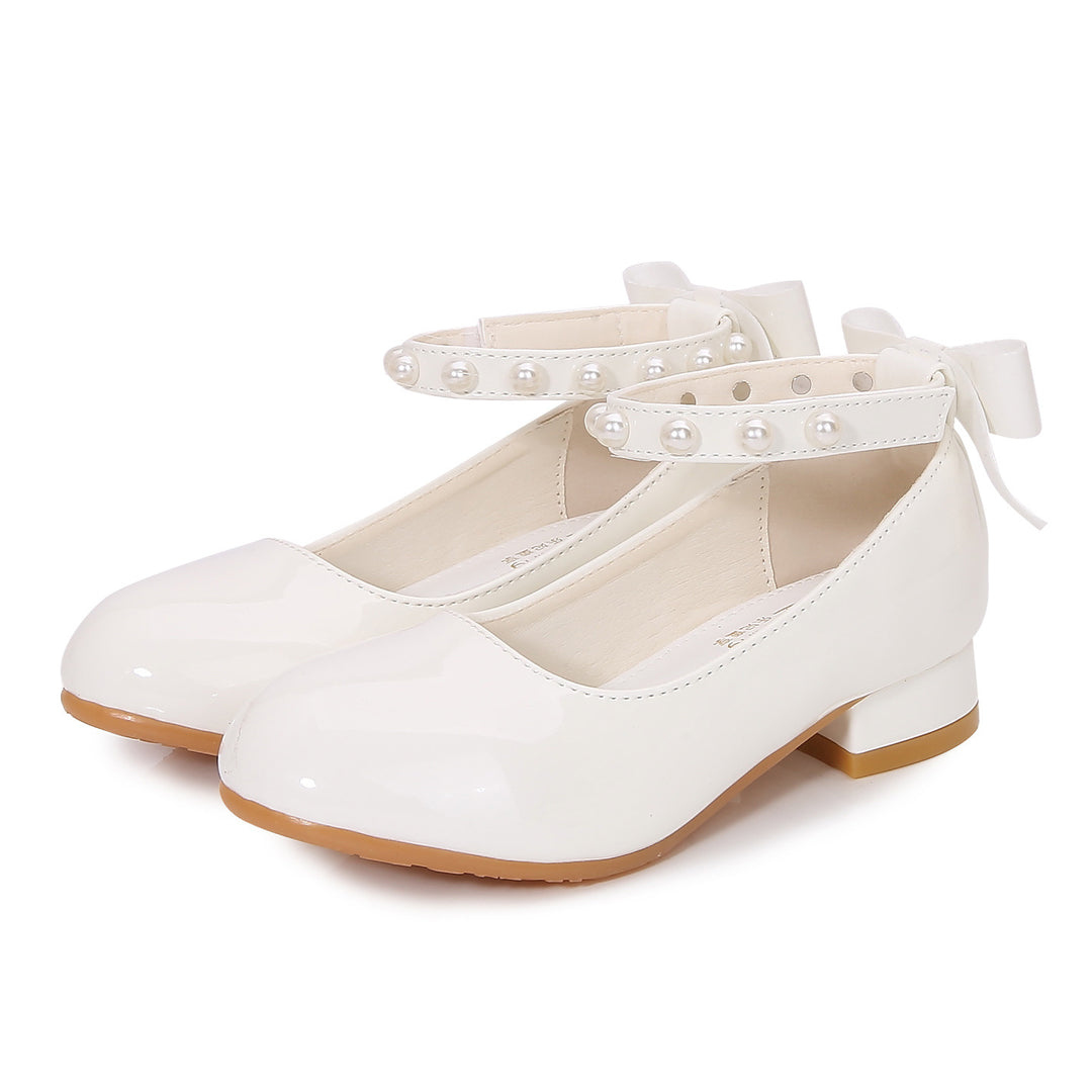 Mädchen Ballerinas mit Perlen- und Schleifenverzierung Drune